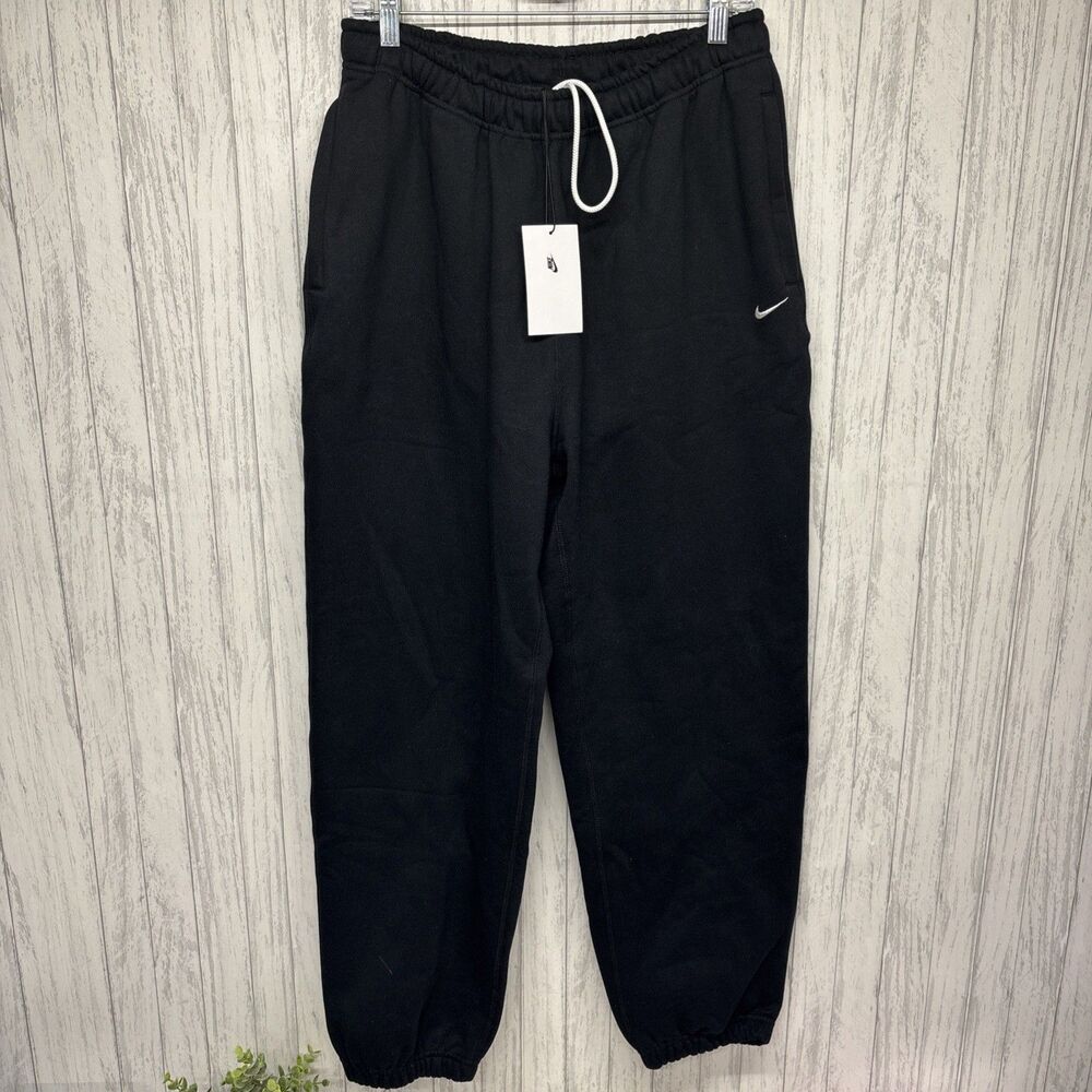 Womens Size L Nike Black Sweatpants Zipper Pocket CW5565 NWT